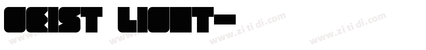 Geist Light字体转换